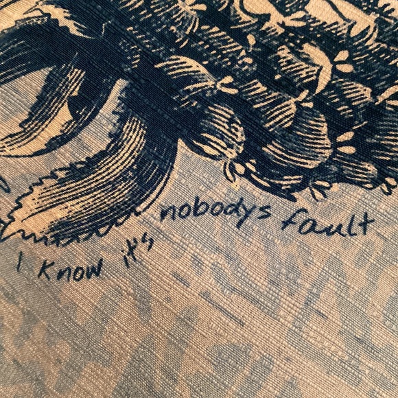 Margaritaville men’s tropical button down short sleeve shirt XXL blues & white - Picture 5 of 5